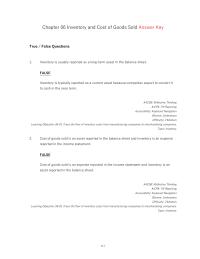 Chapter 6 Lifo have The Option Recording The Inventory Cost