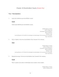 Chapter 10 Earned Capital if Company Has Expenses That Are