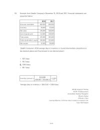 Chapter 12 Given The Information Below What The