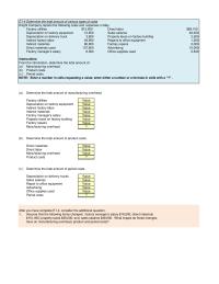 Accounting Chapter 1 Homework Prepare Cost Goods Manufactured Schedule Assume All