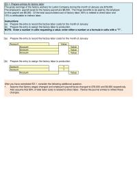 Accounting Chapter 2 Homework Post The Entries Work Process Inventory Reconcile