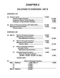 Accounting Chapter 2 Homework Applied Overhead Actual Overhead Balance 10500 Cr