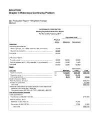 Accounting Chapter 3 Homework Total Costs Additional Computations Support Production Costs