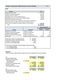 Accounting Chapter 4 Homework Number Prototypes Number Molds Number Employees Number