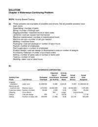 Accounting Chapter 4 Homework Selling—number of sales calls or number of items sold