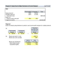 Accounting Chapter 6 Homework Before Rounding 425460 182340 After Rounding 4255