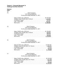 Accounting Chapter 6 Homework Margin Safety Ratio Actual Sales Breakeven