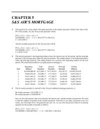 Chapter 5 Homework More Interest Accrues The 30 year Traditional Mortgage