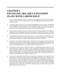 Chapter 6 Homework However Make whole Call Provision Should Not Affect