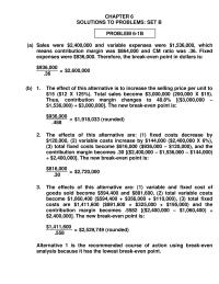 Accounting Chapter 6 Homework Darke Company Was More Sensitive Changes Sales
