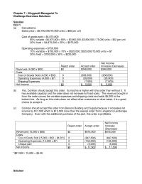 Accounting Chapter 7 Homework Conklan should accept the order from Benson Building