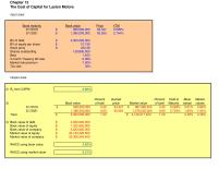Chapter 12 Homework Total Book Value Debt Book Value Equity