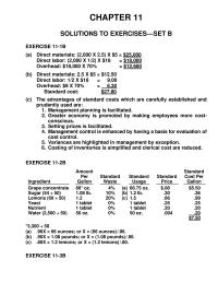 Accounting Chapter 11 Homework Labor Price Variance 760 050 9120