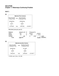 Accounting Chapter 11 Homework Total Labor Variance Actual Hours Actual Rate