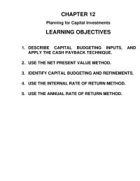 Accounting Chapter 12 Homework However The Long run Potential Probably Quite High