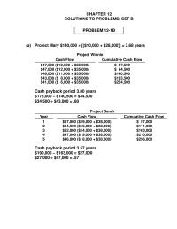 Accounting Chapter 12 Homework Present Value Net Annual Cash Inflows Present