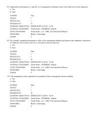 Chapter 01 Organization development is a specific set of management techniques
