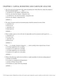 Economics Chapter 9 This Machine Expected Reduce The firms Cash Operating