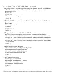 Economics Chapter 13 The Firms cost Equity 15 And The Cost