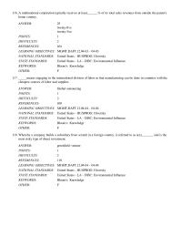 Chapter 03 A multinational corporation typically receives at least