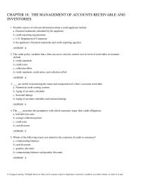 Economics Chapter 18 Possible sources of relevant information about a credit