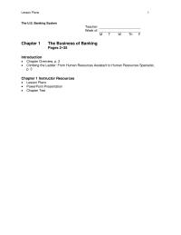 Banking Chapter 1 Homework Lesson 13 How The Banking System Works