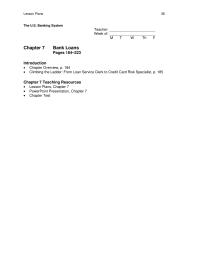 Banking Chapter 7 Homework Think Critically 206 Make Academic Connections
