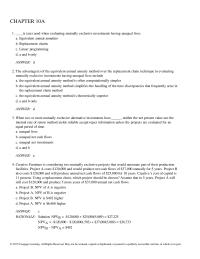 Economics Chapter 10A Lakeland Ramblers is considering two mutually exclusive projects