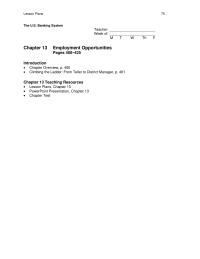 Banking Chapter 13 Homework State the objectives of employee performance evaluations