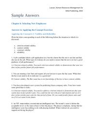 Human Resources Chapter 6 Homework You Really Cant Even Ask Then This