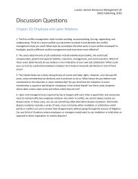 Human Resources Chapter 10 Homework What Factors You Believe Have Contributed The