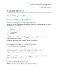 Human Resources Chapter 11 Homework I’d like to work for a firm that will help pay