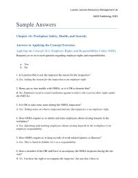 Human Resources Chapter 14 Homework Yes Employees Have The Responsibility Report Job related