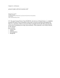 Chapter 4 Glycogen Storage Disease Type GSD Ii