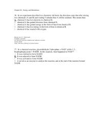 Chapter 6 For Particular Chemical Reaction The Enthalpy