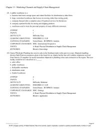 Chapter 13 Logistics Plus Example An A Freight Forwarder b
