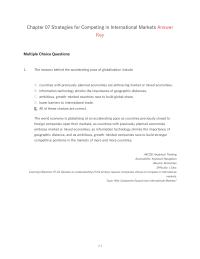 Chapter 7 The Reasons Behind The Accelerating Pace Globalization
