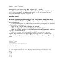 Chapter 12 What Proportion The Long eared Offspring Will