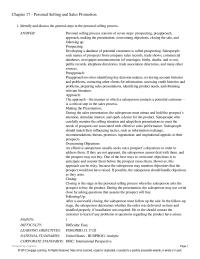 Chapter 17 One Their Major Objectives Certain That Customers