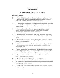 Chapter 13 Despite the high risk and costs of using a facilitator