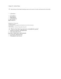 Chapter 30 Plants Lacking Well developed Conducting Systems Such