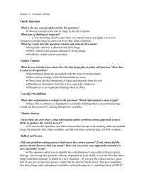 Chapter 37 Transport Plants Clarify Question What The