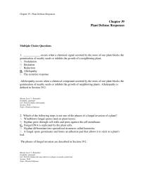 Chapter 39 Occurs When Chemical Signal Secreted The