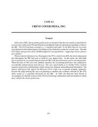Accounting Chapter 4 Homework The IRS has operated a controlled informant program