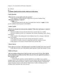 Chapter 42 Effector Pituitary Gland Secretes Oxytocin Which