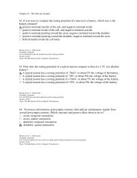 Chapter 43 You Were Compare The Resting Potential