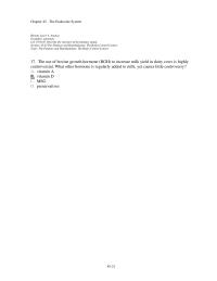 Chapter 45 The Use Bovine Growth Hormone BGH