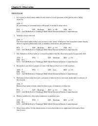 Chapter 8 Hidden observation studies must be alert to situations