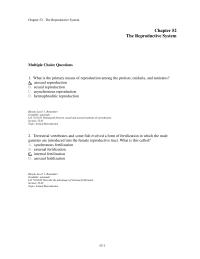Chapter 52 What The Primary Means Reproduction Among The