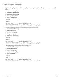 Appendix I How does applied anthropology differ from ethnographic